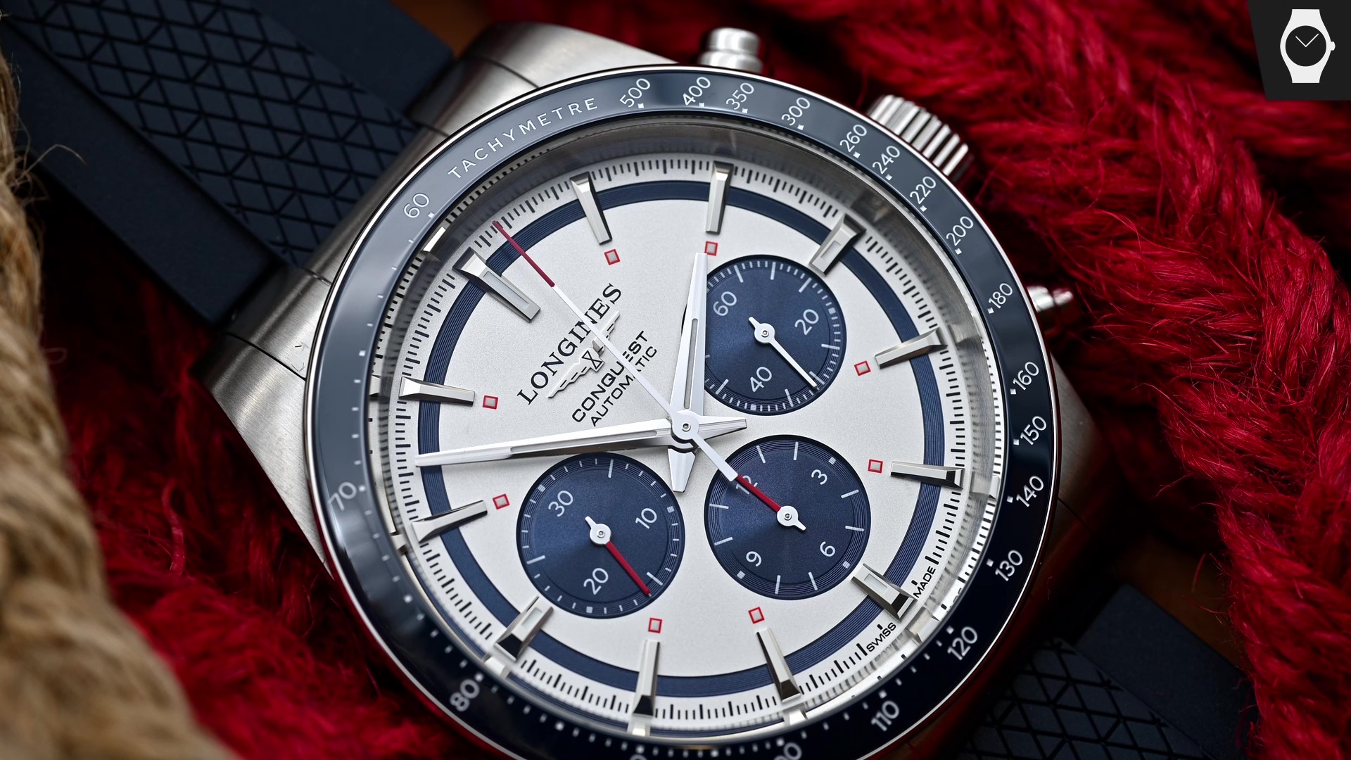 Longines Conquest Chronograph Zifferblatt Detail