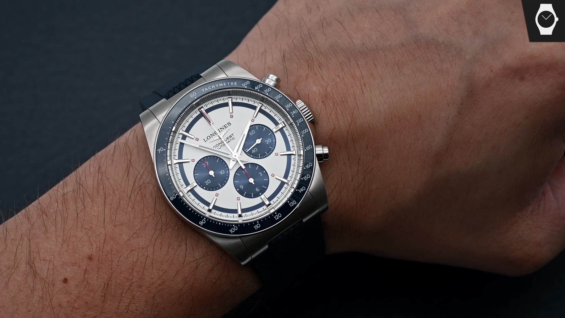 Longines Conquest Chronograph wristshot