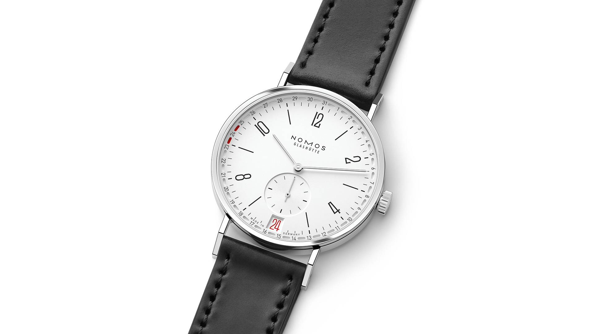 Nomos Tangente 2date in Weiß