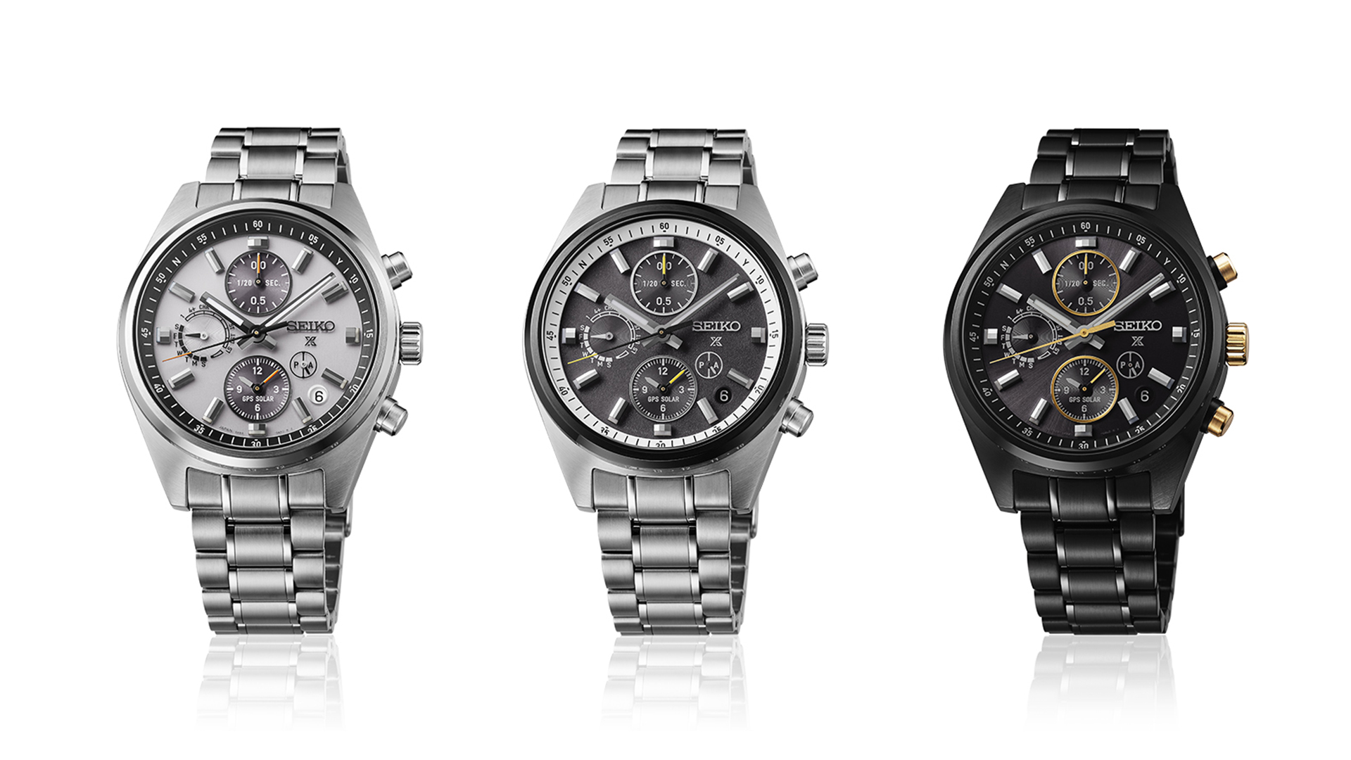 Seiko Speedtimer GPS Solar Dual Time Chronograph Varianten